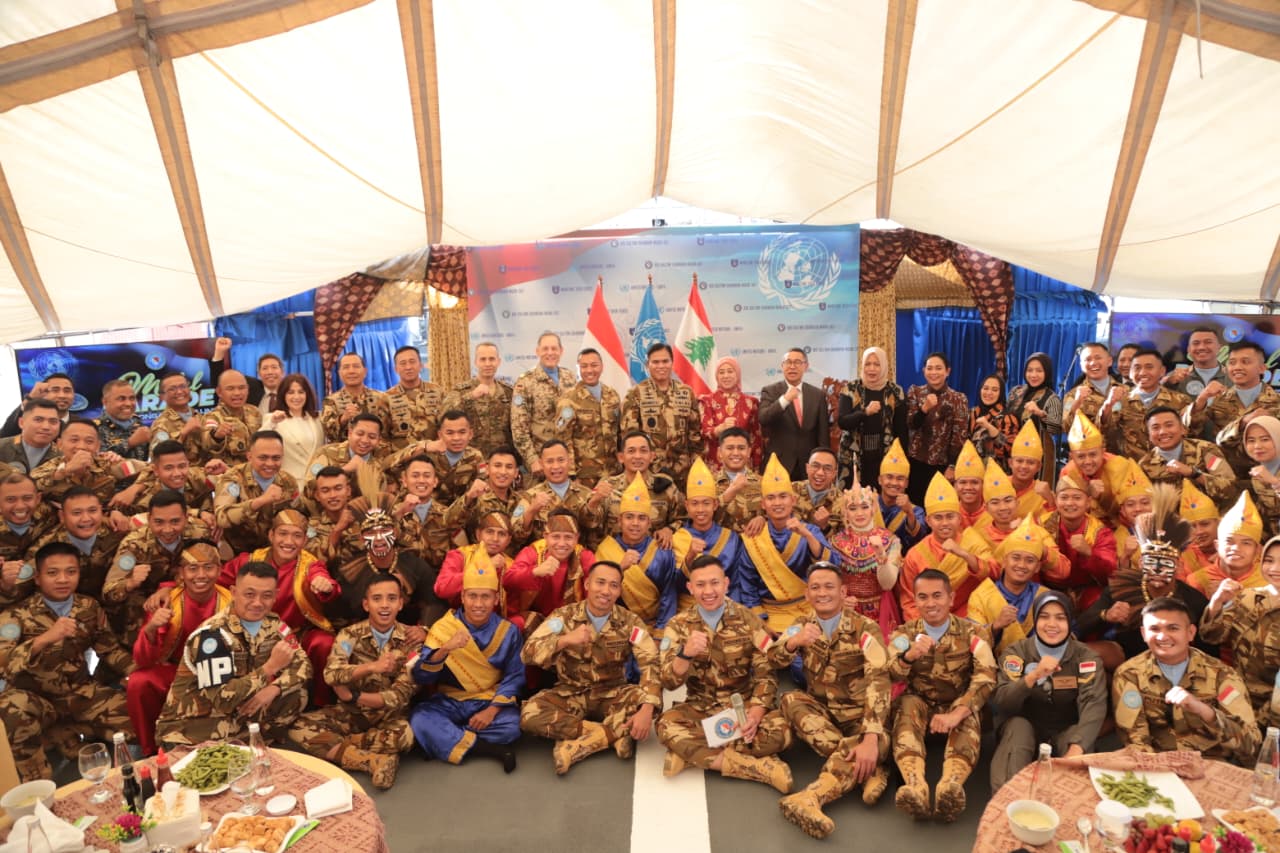 Pangkoarmada II Dampingi Kasal Hadiri Penyematan “United Nations Medal” bagi Satgas MTF TNI Konga XXVIII-P/UNIFIL