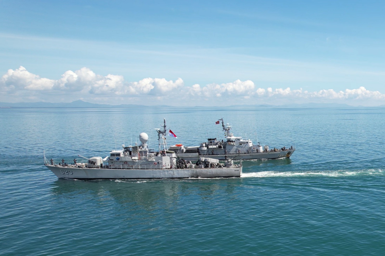 Dua Unsur KRI Koarmada II Gelar Latihan Bersama, Siap Jaga Kedaulatan di Ambalat