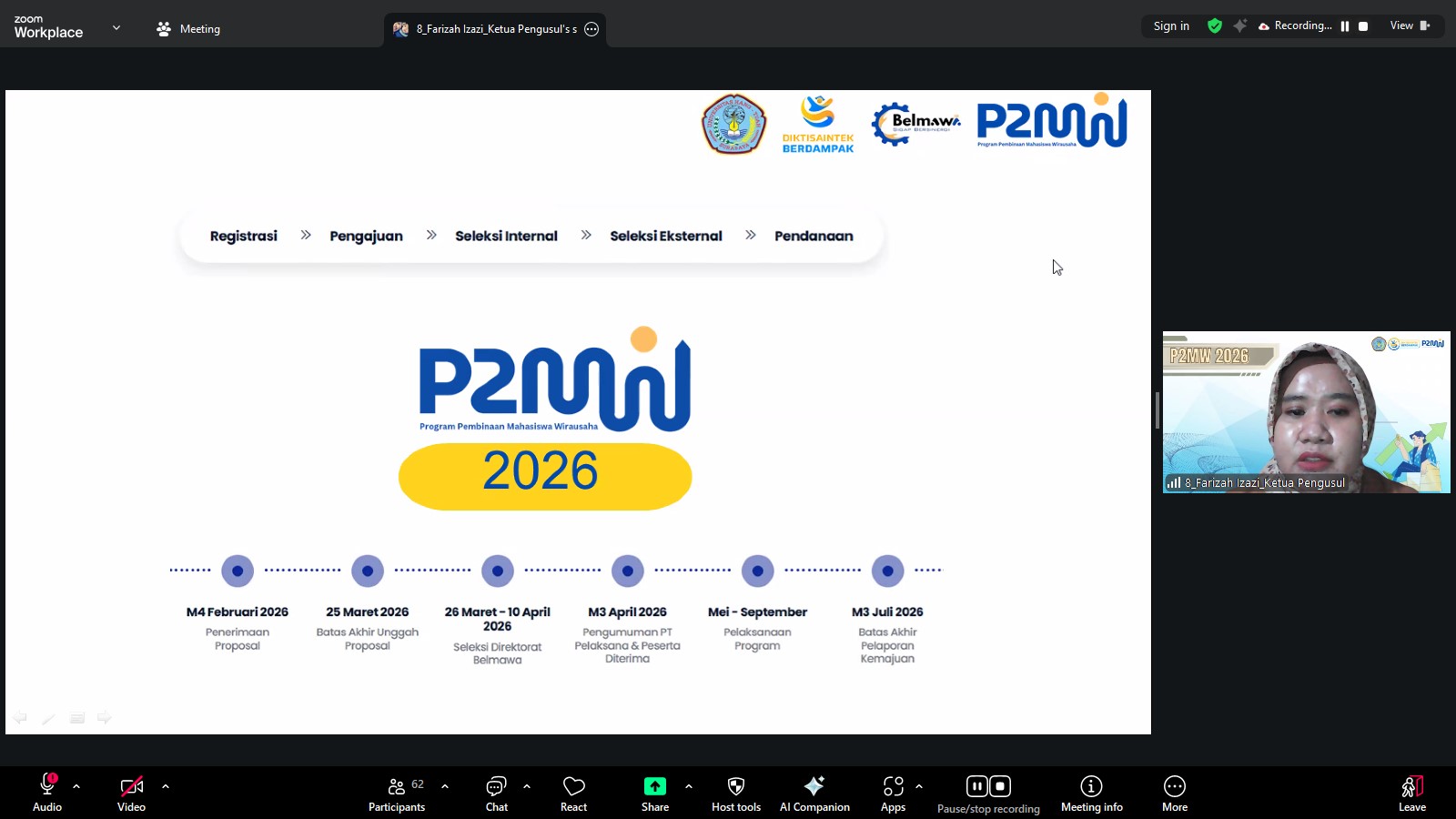Universitas Hang Tuah Sosialisasikan Program Pembinaan Mahasiswa Wirausaha (P2MW) 2026