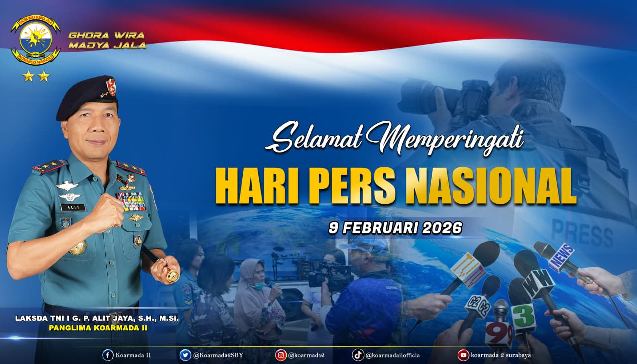 Panglima Komando Armada II, Laksda TNI I G.P. Alit Jaya, S.H., M.Si, Beserta Seluruh Prajurit Jalasena Koarmada II