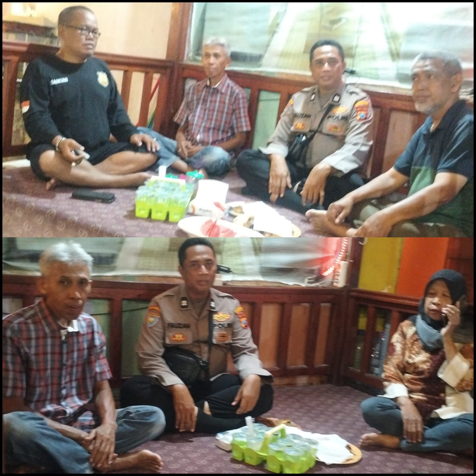 Cangkrukan Bersama Warga RW 04 Gundih, Aiptu Fauzan Perkuat Sinergi Jaga Kamtibmas