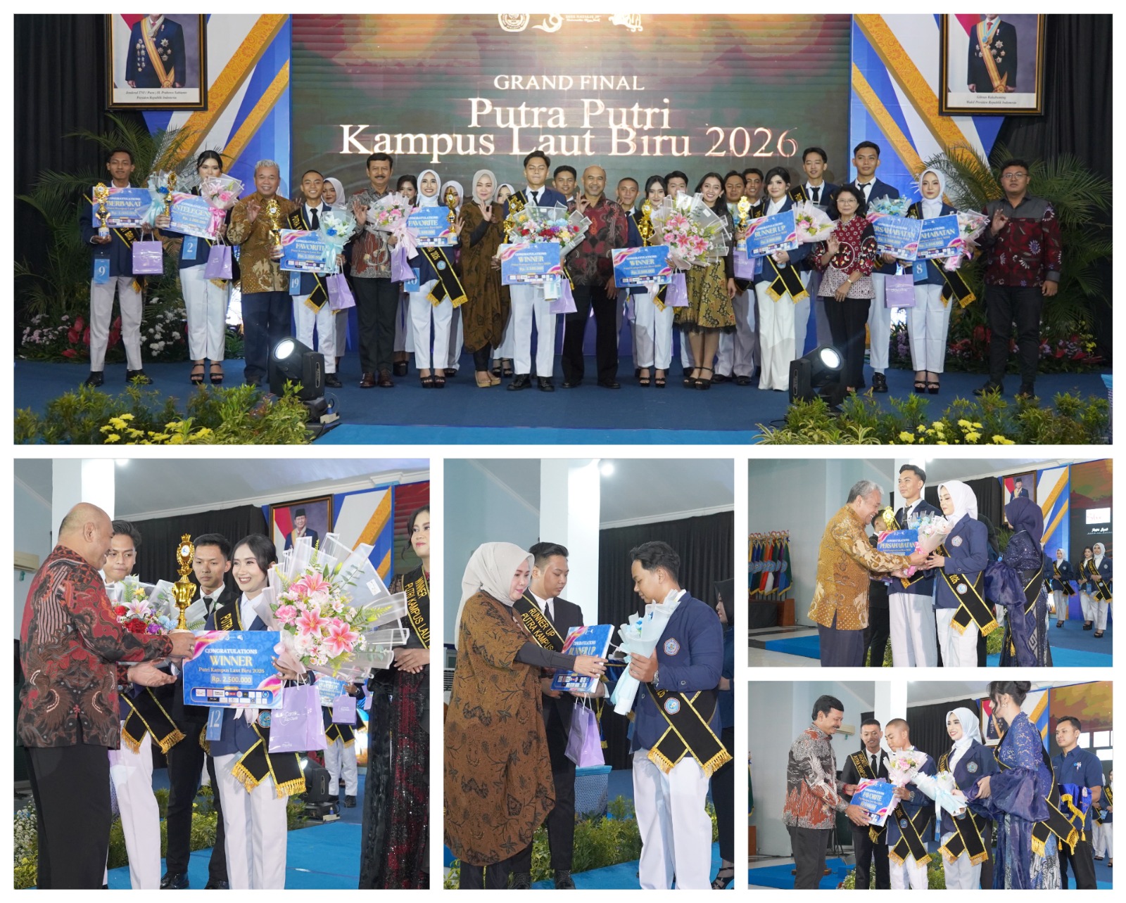 Universitas Hang Tuah Lahirkan Generasi Unggul, Zain dan Novelia Sabet Gelar Putra Putri Kampus Laut Biru 2026