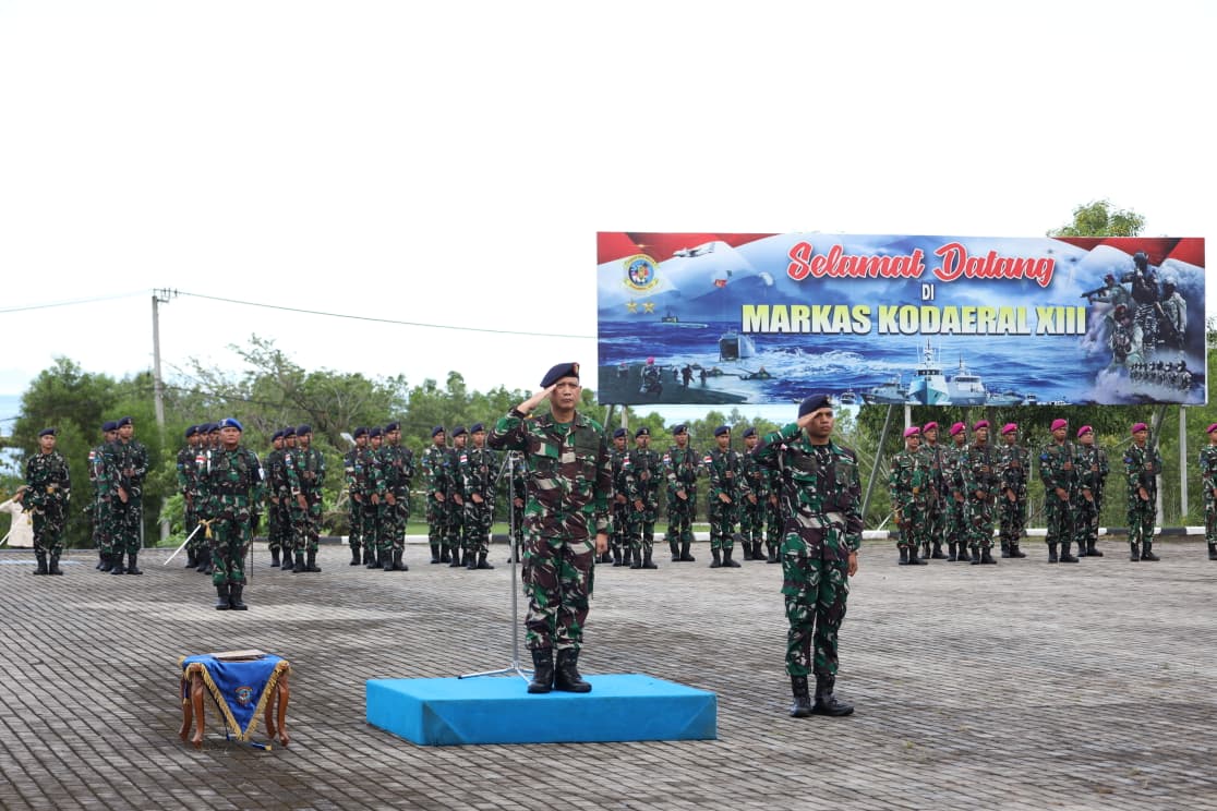 KODAERAL XIII LAKSANAKAN UPACARA BENDERA 17-AN, 