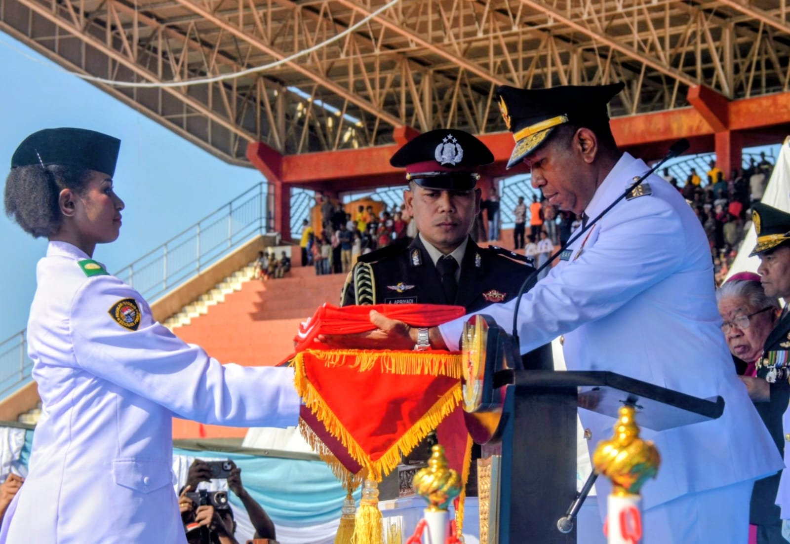 Dari Ujung Timur Indonesia, Kodaeral XI Teguhkan Semangat Juang di HUT ke-81 Kemerdekaan RI