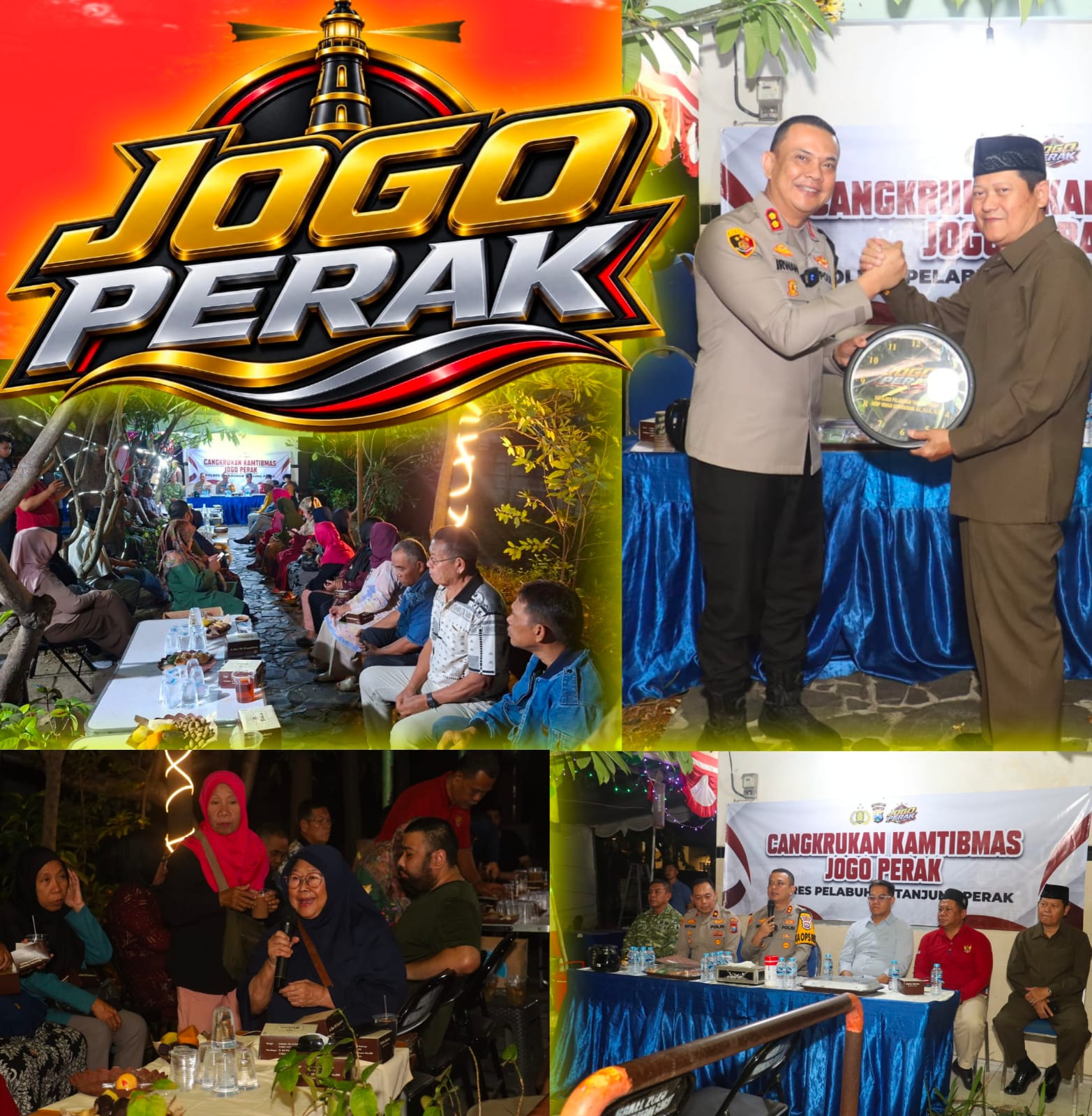 Kapolres Pelabuhan Tanjung Perak Serap Aspirasi Warga Lewat ‘Cangkrukan Jogo Perak’
