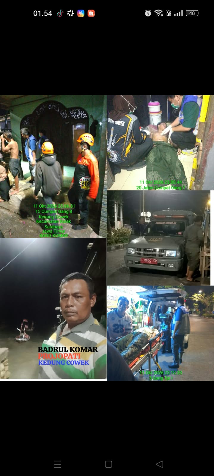 Gelombang Pasang Terjang Cumpat Surabaya, 6 Perahu Nelayan Tenggelam dan 1 Warga Pingsan Dievakuasi ke RS UNAIR